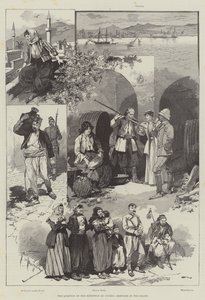 Die Frage der Beibehaltung Zyperns, Skizzen auf der Insel