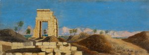Ruinen in der Wüste, ca. 1846-1907