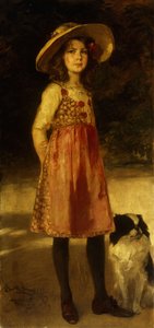 Porträt der Tochter des Künstlers, Hilde, 1913