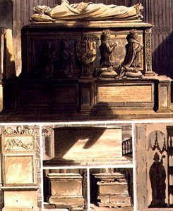 Gräber aus der Kapelle von Edward dem Bekenner, Tafel L aus 