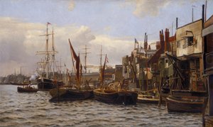 Der Fluss bei Limehouse (ca. 1890) von Frederick A Winkfield
