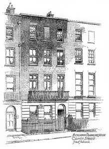 Benjamin Franklins Haus, 36 Craven Street, London, 1912 von Frederick Adcock