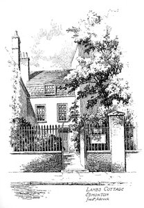 Charles Lambs Hütte, Church Street, Edmonton, London, 1912