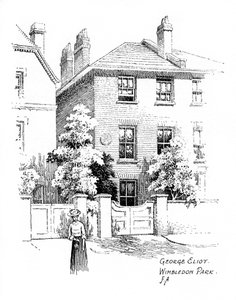 George Eliots Haus, Wimbledon Park, London, 1912 von Frederick Adcock