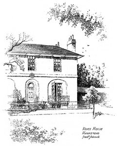 Keats House, Hampstead, London von Frederick Adcock