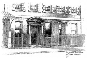 Haus von Sir James Thornhill, 75 Dean Street, London, 1912 von Frederick Adcock