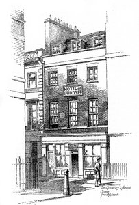 Haus von Thomas de Quincey, Soho, London, 1912 von Frederick Adcock