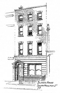 William Blakes Haus, 17 South Molton Street, London, 1912 von Frederick Adcock