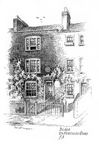 William Blakes Haus, 23 Hercules Road, London, 1912