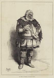 Mr. Phelps als Falstaff im Gaiety Theatre von Frederick Barnard