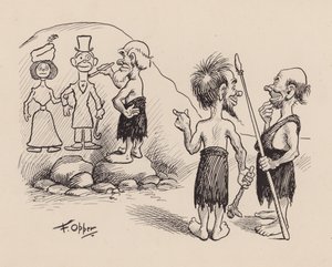 Unsere antediluvianen Vorfahren von F. Opper: Nummer Fünfundvierzig