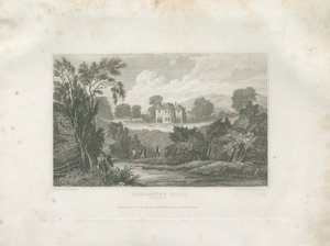 Barlaston Hall: Radierung, undatiert [19. Jahrhundert]