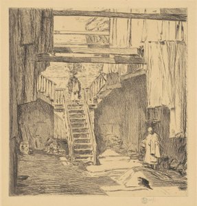 Altes Chinatown, San Francisco, 1904 von Frederick Childe Hassam