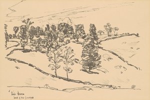 Das kleine Schulhaus, Land der Träume, 1918 von Frederick Childe Hassam