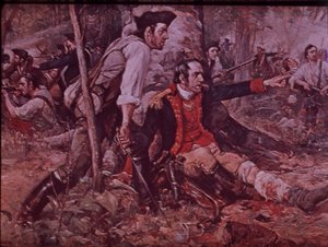 Die Schlacht von Oriskany im Jahr 1777, ca. 1930