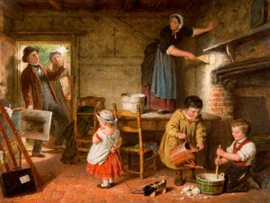 Der bestürzte Künstler, 1866 von Frederick Daniel Hardy