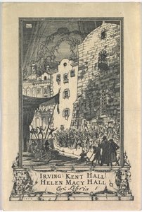 Exlibris: Irving Kent Hall und Mary Kent Hall