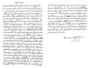 Brief von Charles I., König von England, an den Herzog von Ormonde, 1645, 1865 von Frederick George Netherclift