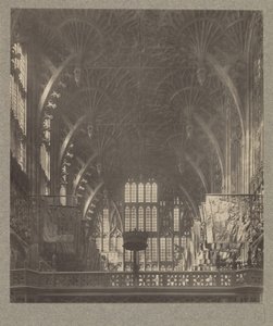 Kapelle von Heinrich VII: Dach des Fächergewölbes von Frederick H. Evans