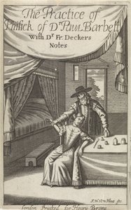 Doktor mit junger Frau in einem Interieur von Frederick Hendrick van den Hove