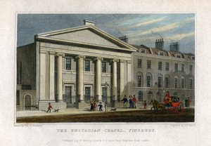Die Unitarische Kapelle, Finsbury, London, 1828