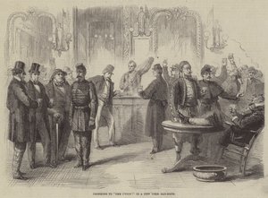 Trinken auf die Union! in einer Bar in New York von Frederick John Skill