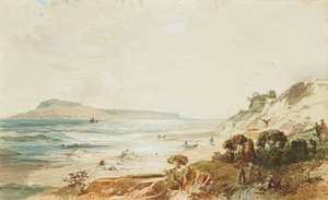 Blick auf Portland und Sandsfoot Castle, Dorset von Frederick Lee Bridell