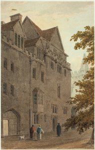 Alte Magdalen Hall vom Kiesweg abgebrannt A.D.