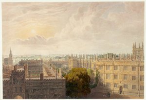 Blick von der Radcliffe-Bibliothek von Frederick Mackenzie