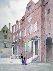 Ansicht des Büros des Generalvikars, Bell Yard, Knightrider Street, City of London von Frederick Napoleon Shepherd