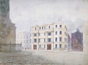 Blick nach Süden am westlichen Ende der King William Street, City of London von Frederick Napoleon Shepherd