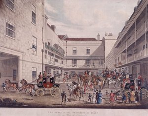 Royal Mail Kutschen in Lad Lane, London, 1831 von Frederick Rosenberg
