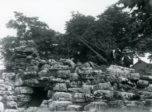 Bau des Eland-Antilopen-Geheges im Londoner Zoo, Juni 1924