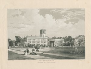 Trentham Hall: Lithotint-Gravur, undatiert [ca. 1846]