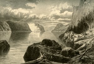 Point Noir, Trinity Rock und Cape Eternity, Saguenay River von Frederick William Quartley