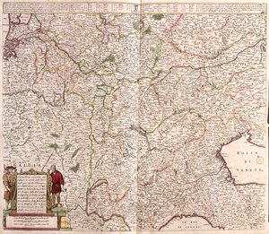 Ostfrankreich, Belgien, Schweiz, Westdeutschland, Norditalien von Frederick de Wit