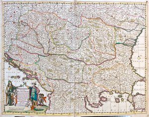 Ungarn, Bosnien und Herzegowina, Kroatien, Serbien, Bulgarien, Rumänien, Montenegro, Albanien, Republik Mazedonien, Nordgriechenland von Frederick de Wit