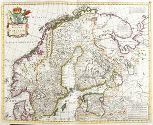 Karte von Schweden und Norwegen