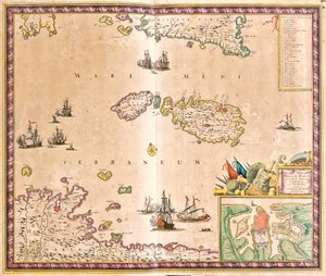 Karte der Insel Malta
