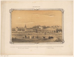 Ansicht von Oosterbeek mit Heuarbeitern