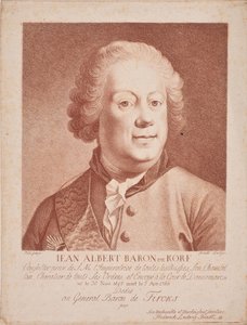 Porträt von Baron Johann Albrecht von Korff, 1697-1766, Mitte des 18. Jahrhunderts