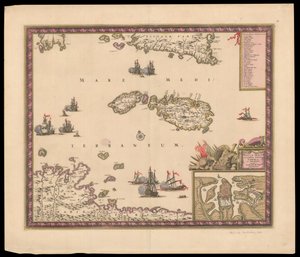 Insula Malta accuratissime Delineata Urbibus et Fortalitiis expressa von Frederik de Wit