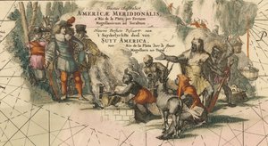 Tractus australior Americæ Meridionalis, a Rio de la Plata per Fretum Magellanicum ad Toraltum deta von Frederik de Wit