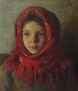 Mädchen mit Kopftuch