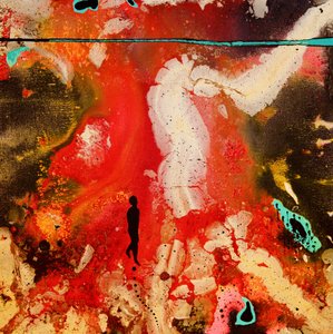 Abstrakte Rote Reise von Fredrik Olsen