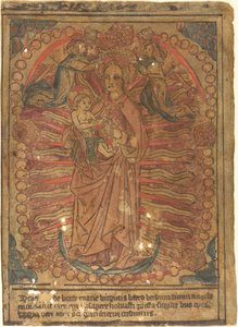 Die Madonna und das Kind im Rosenkranz von French 15th Century
