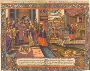 Judith geht ins Lager von Holofernes von French 16th Century