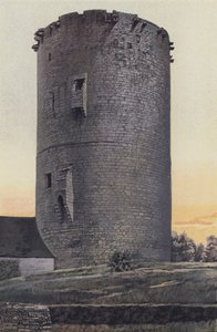 Alluyes, Donjon des alten Schlosses, Westseite von French Photographer