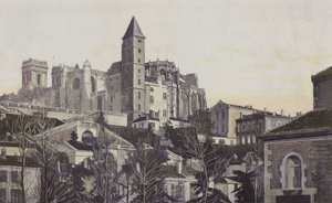 Auch, Kathedrale, Gesamtansicht S O von French Photographer