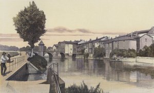 Bar-le-Duc, Die Notre-Dame-Brücke über die Ornain von French Photographer